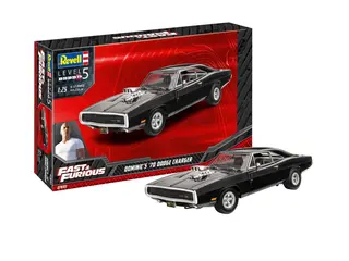 Produktfoto för Revell RV 1:24 Fast &amp  Furious - Dominics 1970 Dodge Charger 1:24 Modellbil