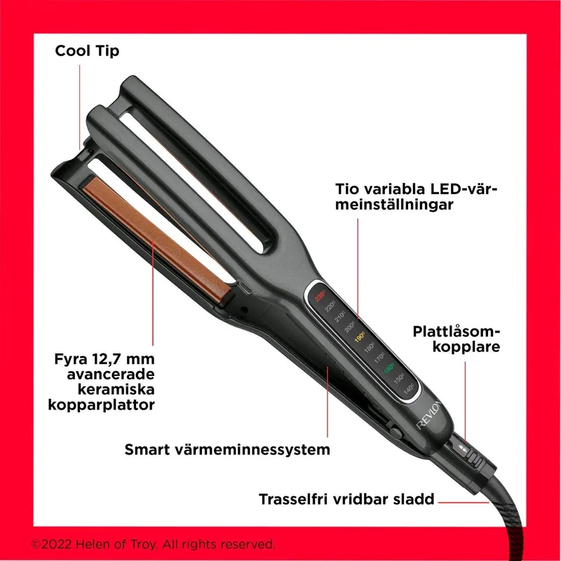 Bild 2 för Revlon Tools Double Straight Copper Ceramic Dual Plate Straighten