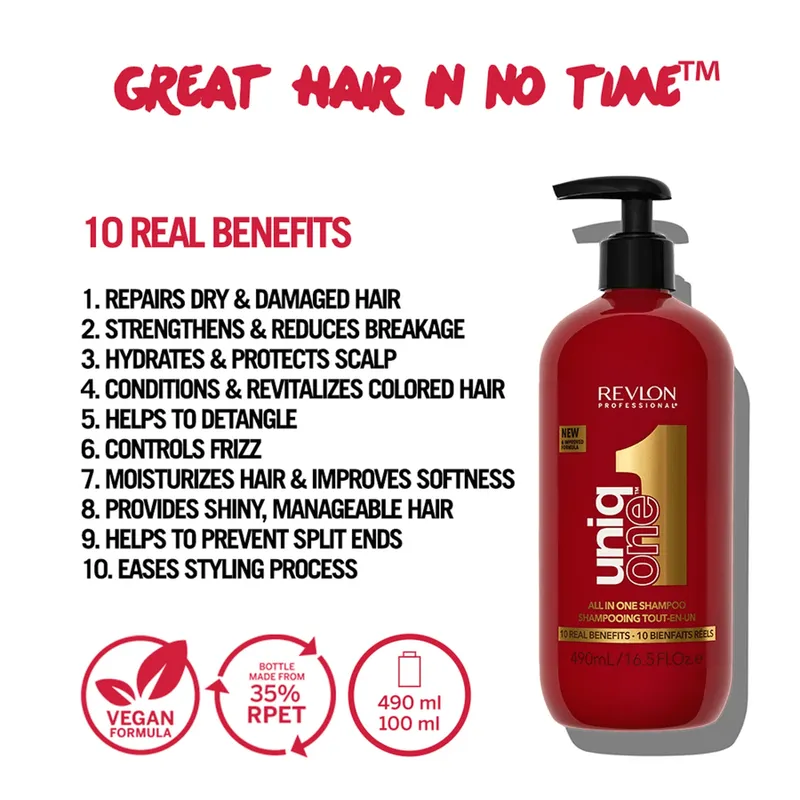 Bild 2 för Revlon Uniq One All In One Shampoo 500 ml