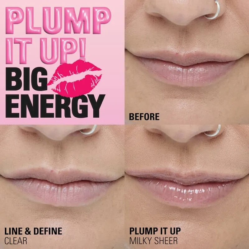 Bild 4 för Revolution Beauty London Revolution Pout Bomb Plumping Lip Liner Fake the Filler Clear 0,2 g