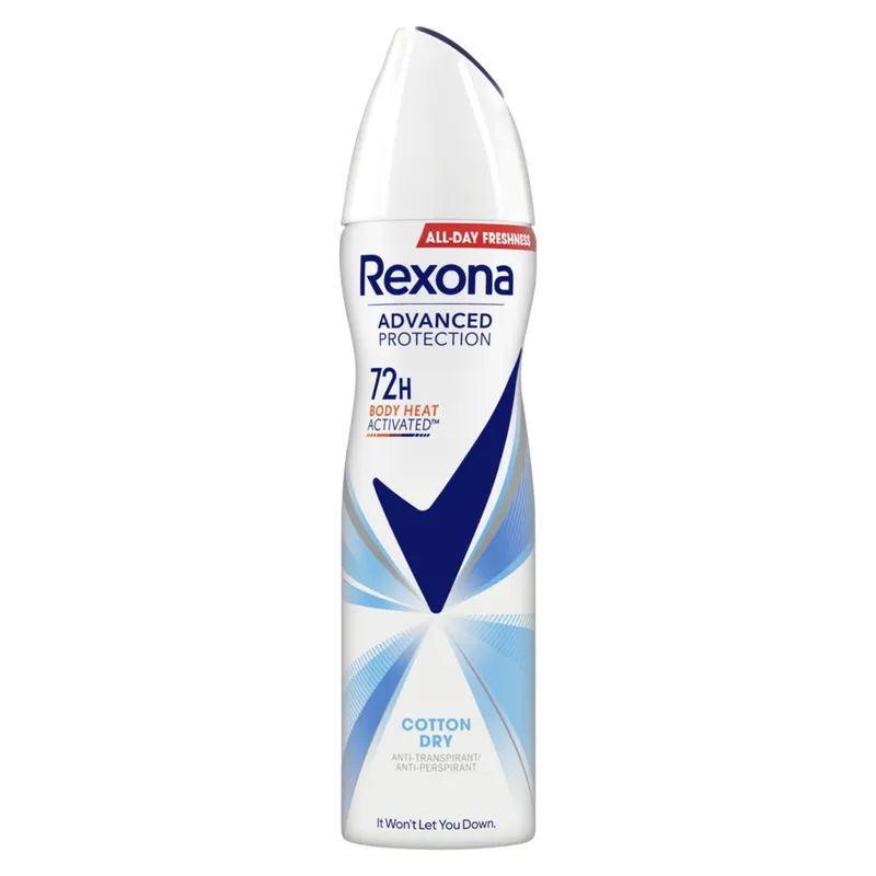 Bild 2 för Rexona 72h Advanced Protection Cotton Dry spray 150 ml