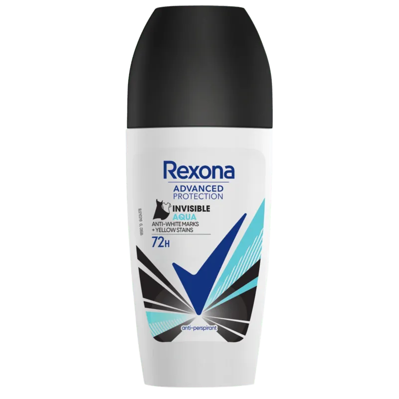 Bild 1 för Rexona 72h Advanced Protection Invisible Aqua roll-on 50 ml