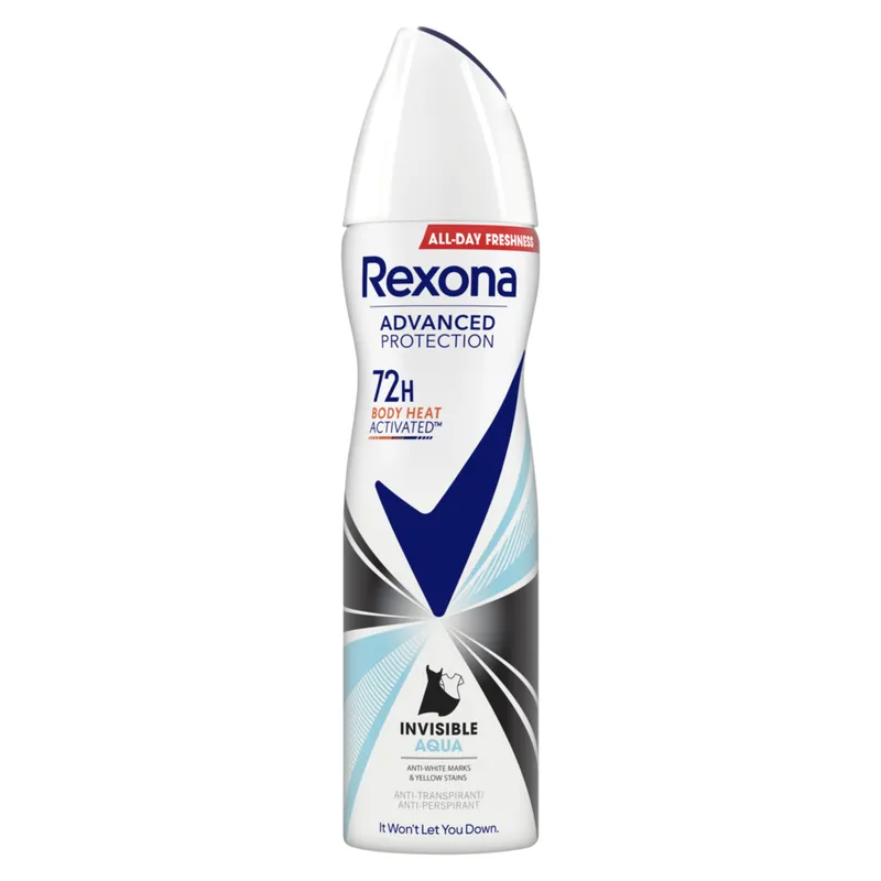 Bild 2 för Rexona 72h Advanced Protection Invisible Aqua spray 150 ml
