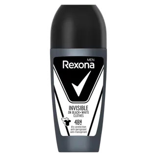 Produktfoto för Rexona Men 48h Invisible black + white roll-on 50 ml