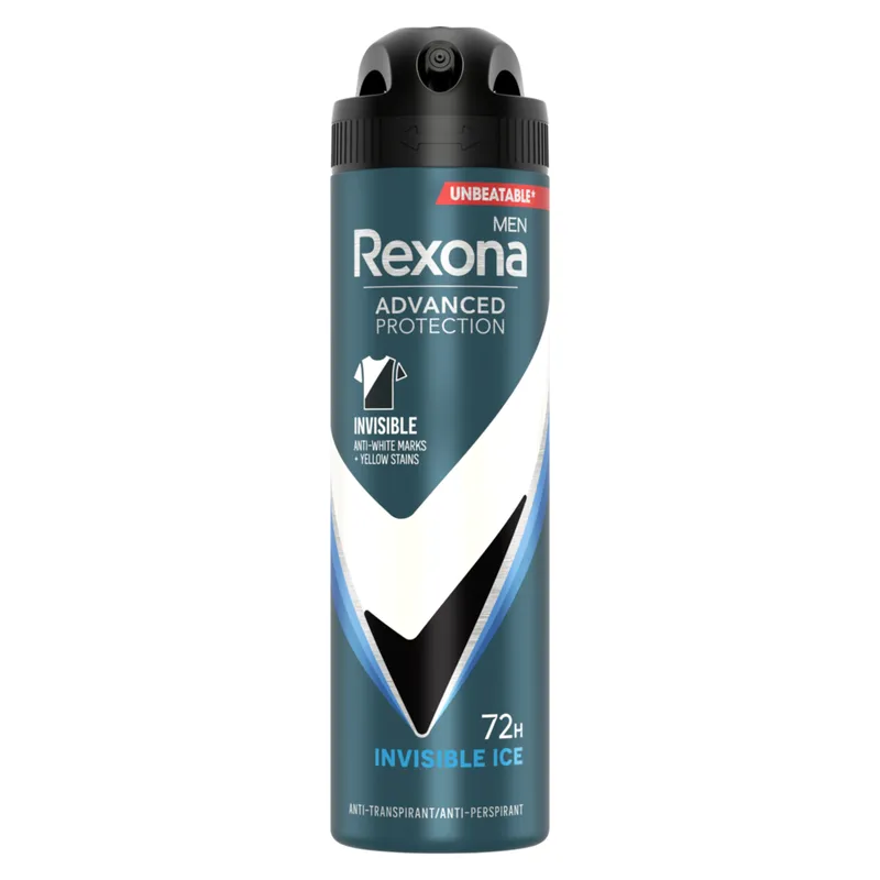 Bild 2 för Rexona Men 72h Advanced Protection Invisible Ice spray 150 ml