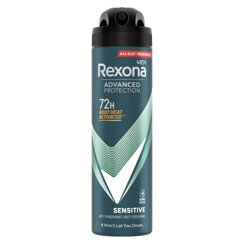 Bild 2 för Rexona Men 72h Advanced Protection Sensitive Spray 150 ml