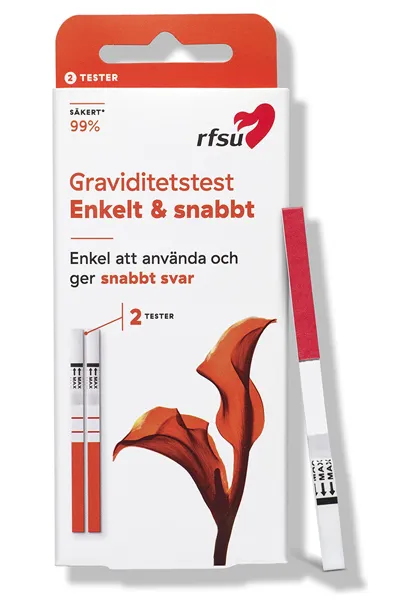 Bild 1 för RFSU Graviditetstest Teststickor 2 st