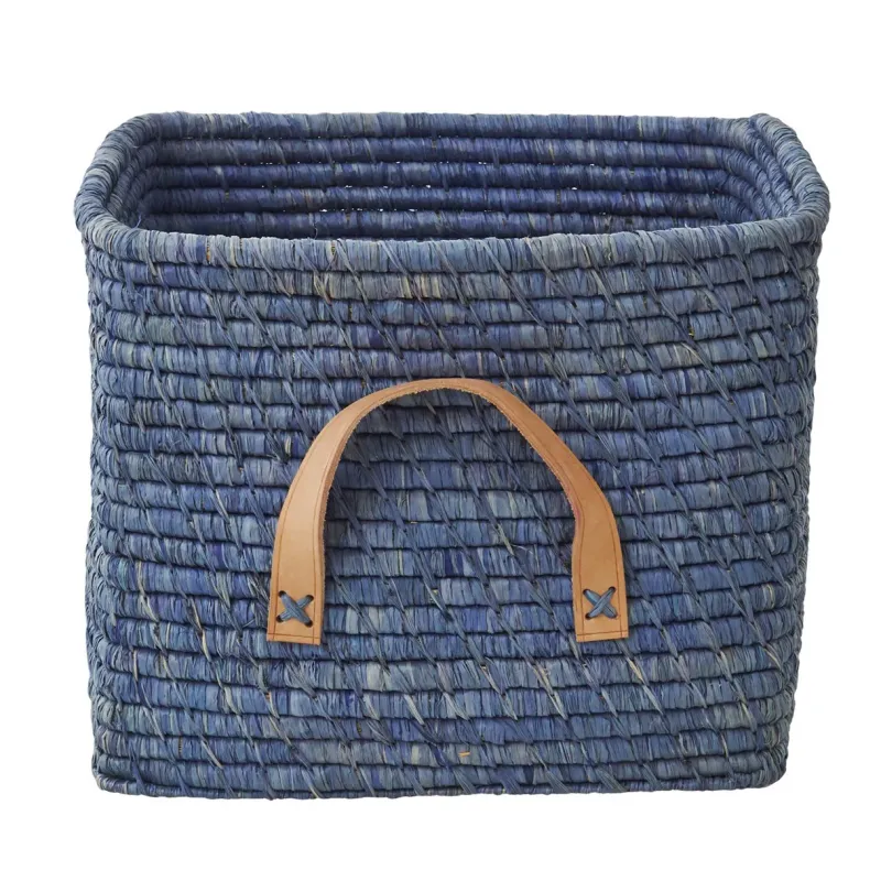 Alternativ bild 0 för RICE Rice raffia förvaringskorg Blå
