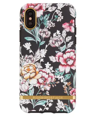 Produktfoto för Richmond And Finch Black Floral iPhone X/Xs Cover (U)