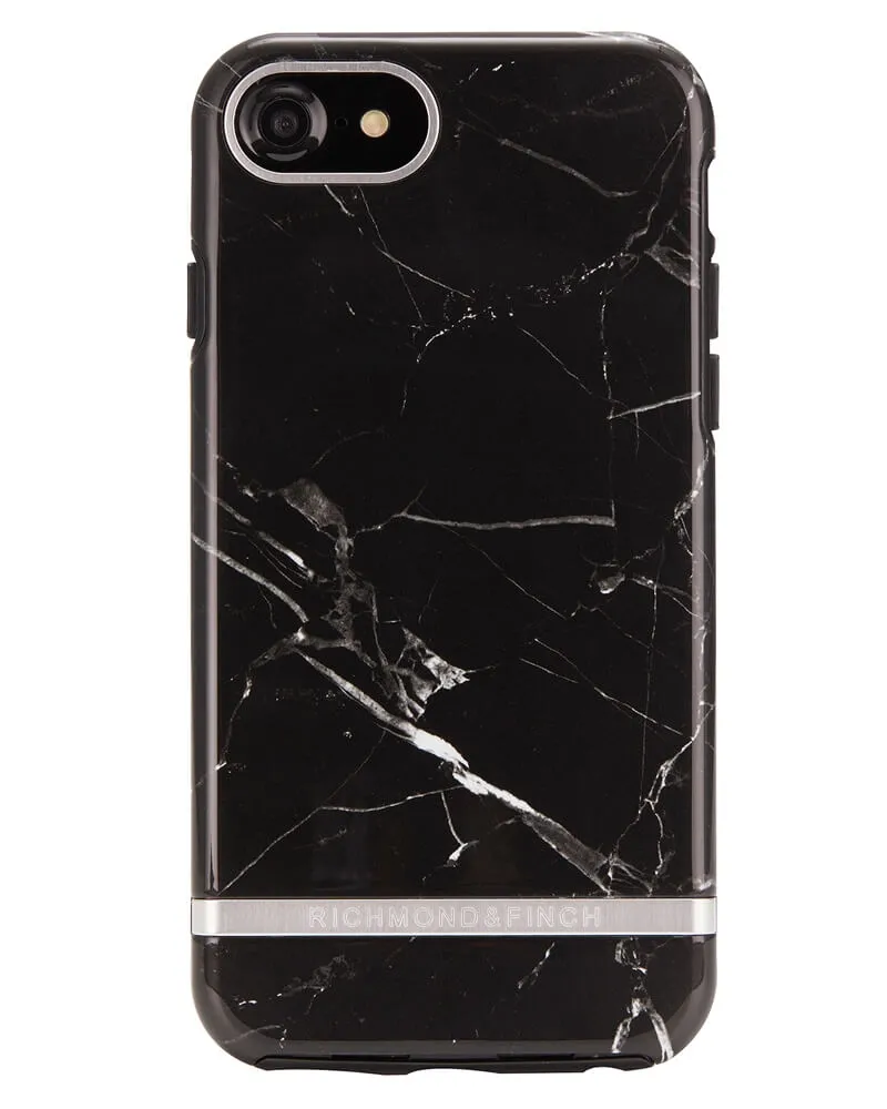 Bild 1 för Richmond And Finch Black Marble - Silver iPhone 6/6S/7/8 Cover