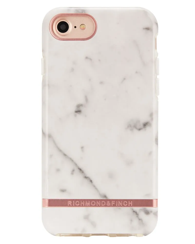 Bild 2 för Richmond And Finch White Marble - Rose iPhone 6/6S/7/8 Cover