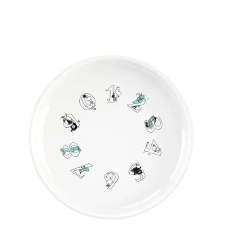 Produktfoto för RIG-TIG Moomin ABC djup tallrik, 15 cm, turquoise