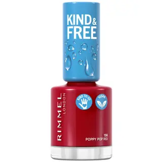 Produktfoto för Rimmel Kind & Free Clean Nail 156 Poppy Pop Red
