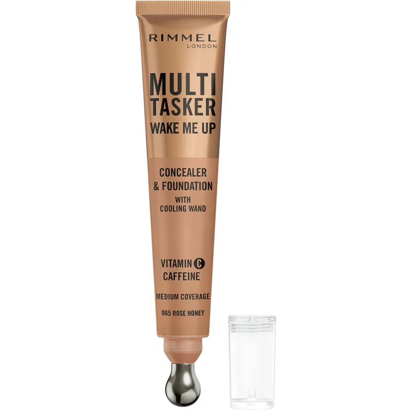 Bild 1 för Rimmel Multi Tasker Wake Me Up Concealer & Foundation Rose Honey 65