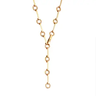 Produktfoto för Ring Chain & Stars Halsband Guld