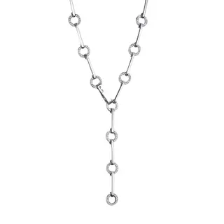Produktfoto för Ring Chain & Stars Halsband Vitguld