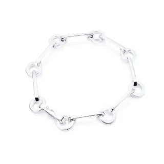 Produktfoto för Ring Chain Armband Silver
