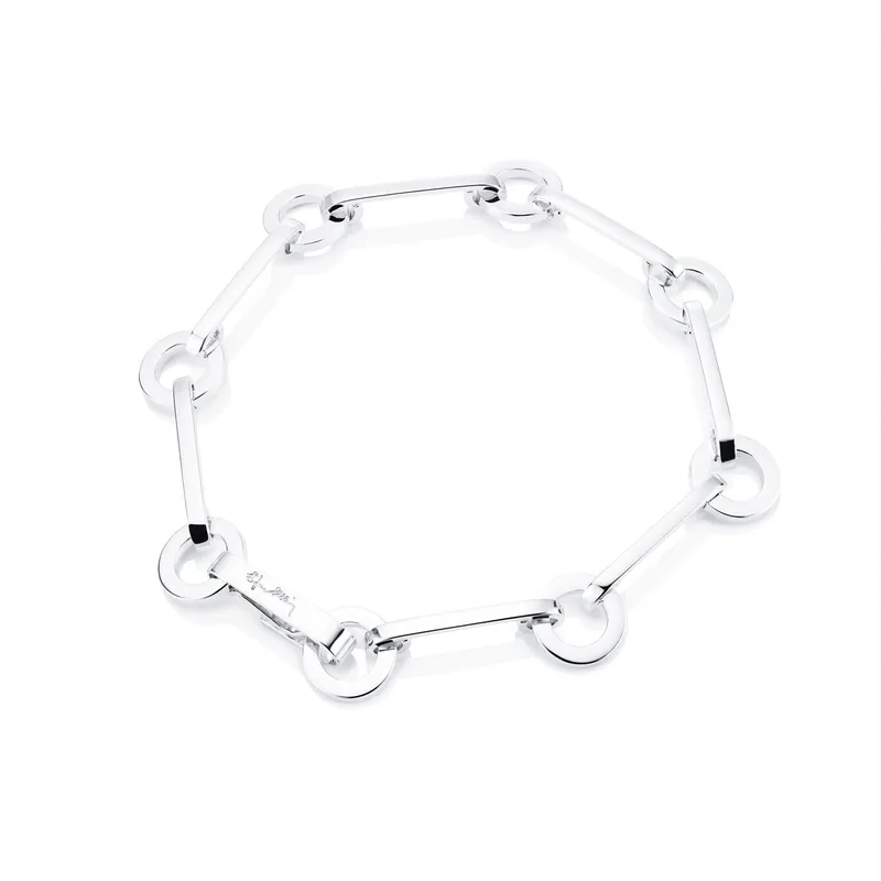 Alternativ bild 0 för Ring Chain Armband Silver