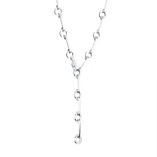 Produktfoto för Ring Chain Halsband Silver