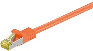 Produktfoto för RJ45 patch cord CAT 6A S/FTP (PiMF) 500 MHz with CAT 7 raw cable orange