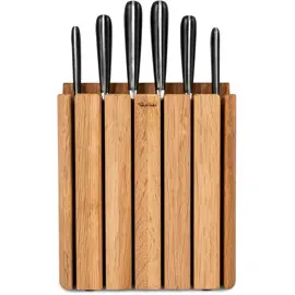 Produktfoto för Robert Welch Signature Book Oak Knivblock med 6 Knivar