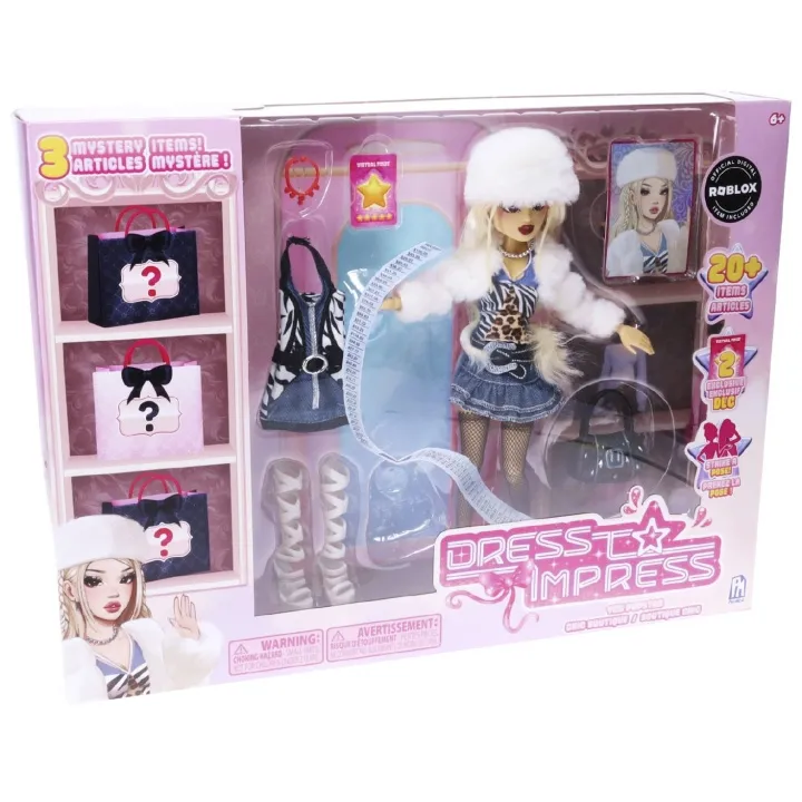 Alternativ bild 0 för Roblox Docka Dress to Impress Fashion Doll Set Deluxe Playset 3 in 1