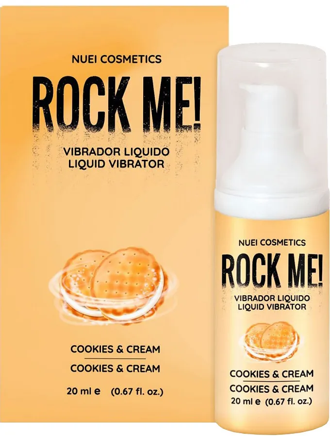 Alternativ bild 0 för Rock Me Liquid Vibrator Cookies & Cream 20 ml