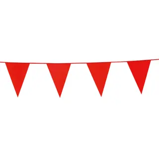 Produktfoto för Rød vimpelguirlande, stor