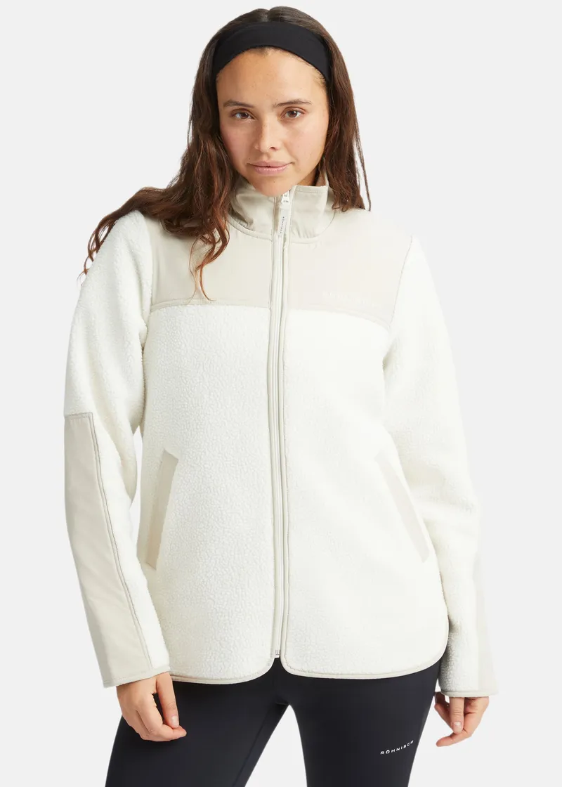 Bild 1 för Röhnisch Phoebe Pile Jacket Peyote Beige