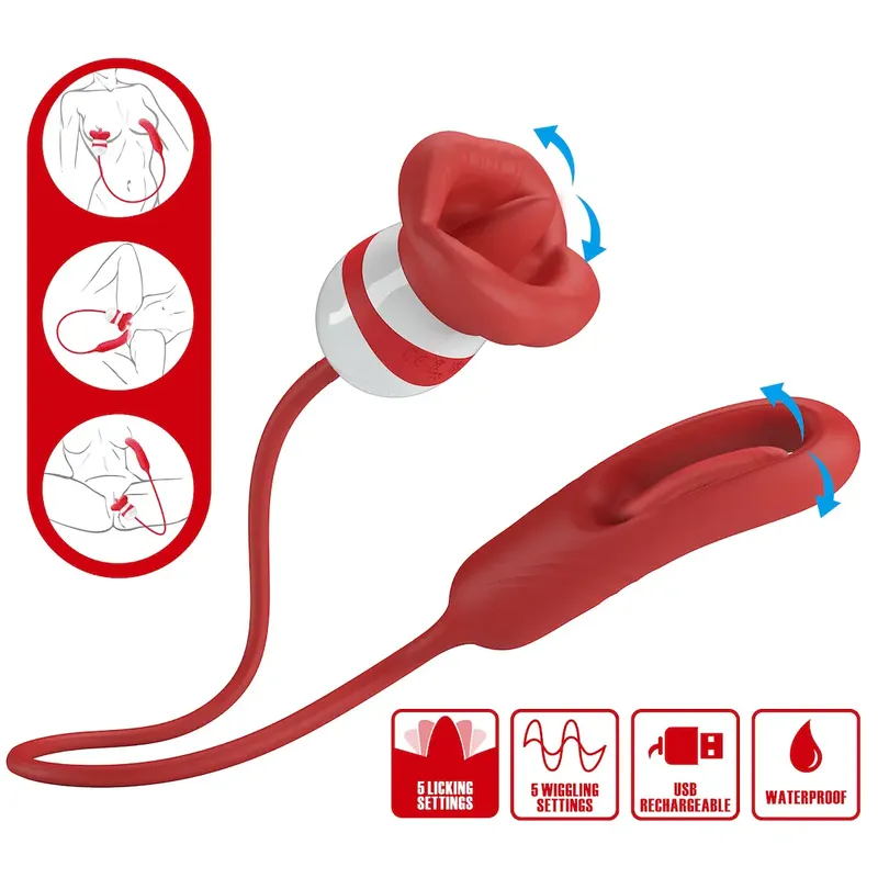 Bild 1 för Romance Alyss Red Mouth Vibrator Vibrator