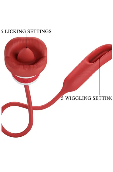 Bild 2 för Romance Alyss Red Mouth Vibrator Vibrator