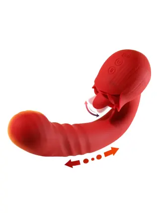 Produktfoto för Rose Thrusting Vibrator