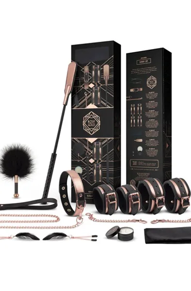 Bild 2 för Rosy Gold Nouveau BDSM Set Bondage paket