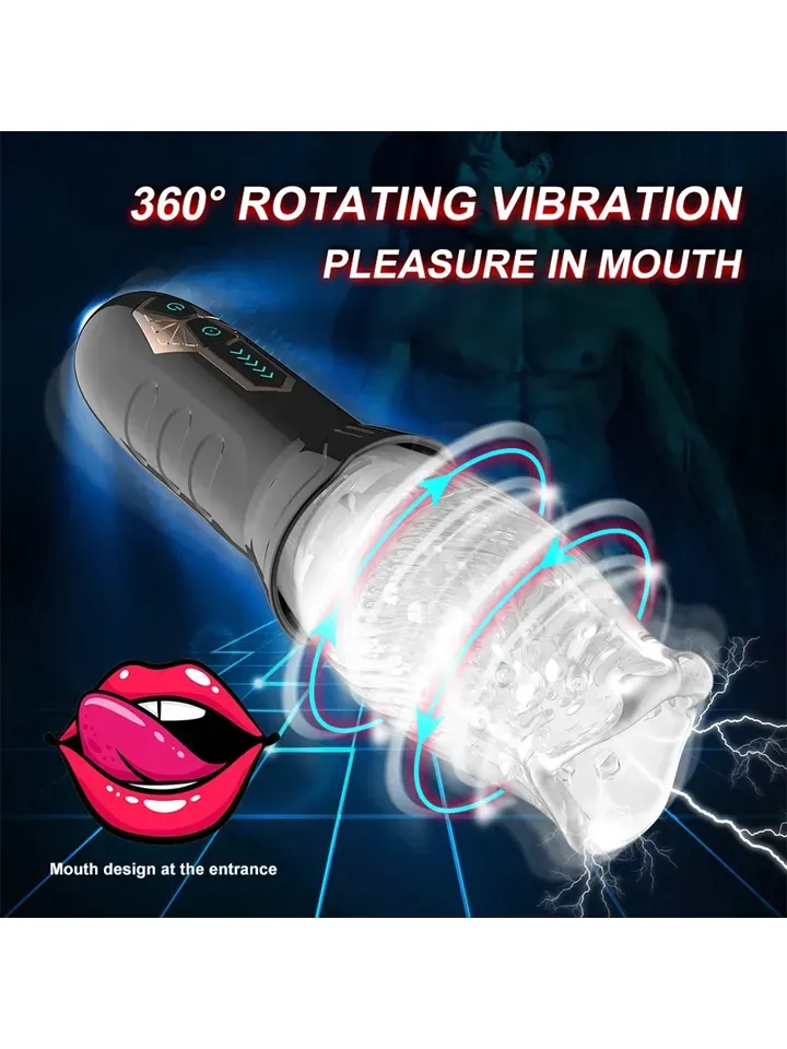 Bild 2 för Rotating & Vibrating Masturbator