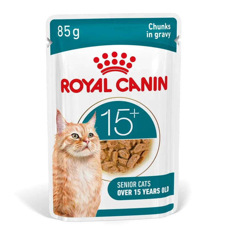 Bild 2 för Royal Canin Ageing 15+ bitar i sås våtfoder för katt 12x85 g