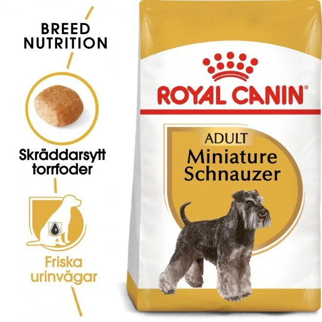 Bild 1 för Royal Canin Breed Miniature Schnauzer Adult (7,5 kg)
