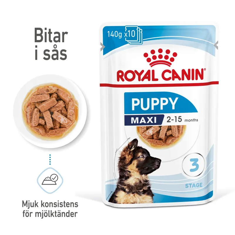 Bild 1 för Royal Canin Maxi Puppy 10x140g