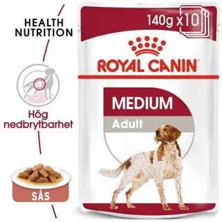 Produktfoto för Royal Canin Medium Adult 10x140g