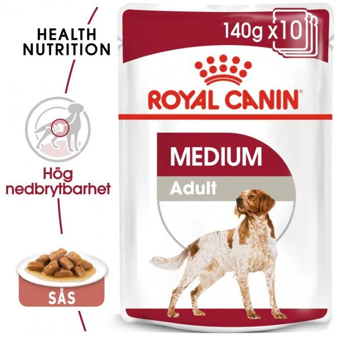 Bild 1 för Royal Canin Medium Adult 10x140g