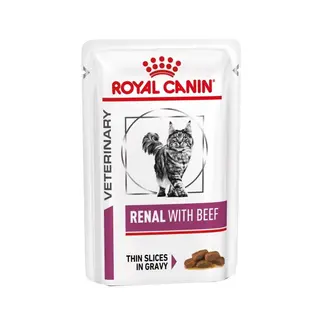 Produktfoto för Royal Canin Veterinary Diets Cat Renal with Beef 12x85 g
