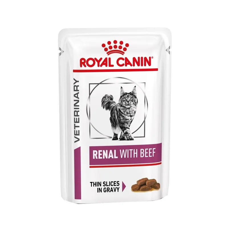 Bild 1 för Royal Canin Veterinary Diets Cat Renal with Beef 12x85 g