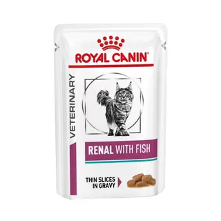 Produktfoto för Royal Canin Veterinary Diets Cat Renal with Fish 12x85 g