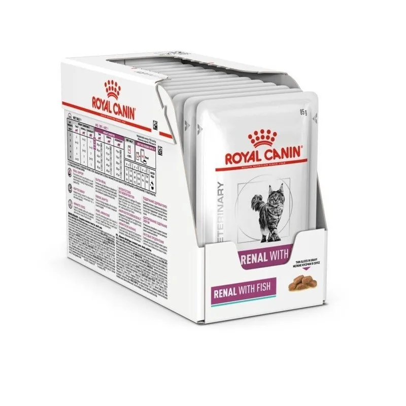 Bild 2 för Royal Canin Veterinary Diets Cat Renal with Fish 12x85 g