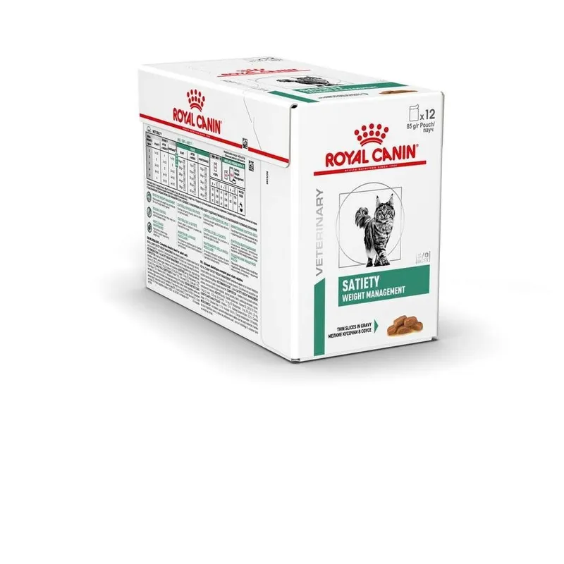 Bild 2 för Royal Canin Veterinary Diets Cat Satiety Weight Management Gravy 12x85 g