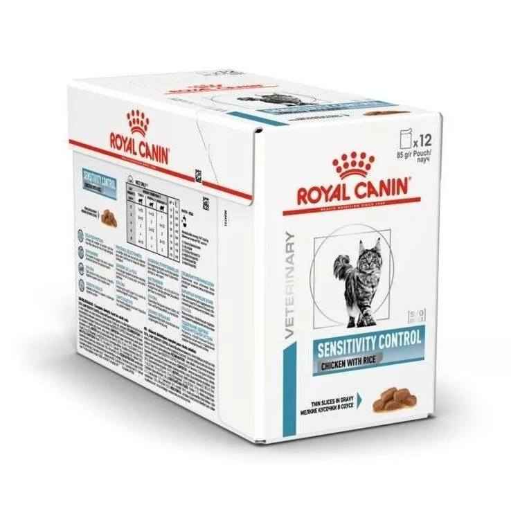 Bild 2 för Royal Canin Veterinary Diets Cat Sensitivity Control Chicken with Rice 12x85 g