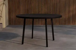 Produktfoto för Runt matbord Giardini 120 cm Utomhus - Svart