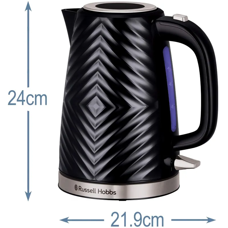 Bild 2 för Russell Hobbs Vattenkokare Groove 26380-70 - black - Black with stainless steel accents - 2400 W