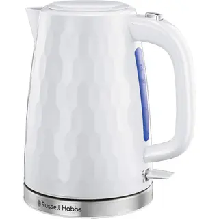 Produktfoto för Russell Hobbs Vattenkokare Rapid Boil Kettle Honey Comb - White 26050-70 - Vit - 2400 W