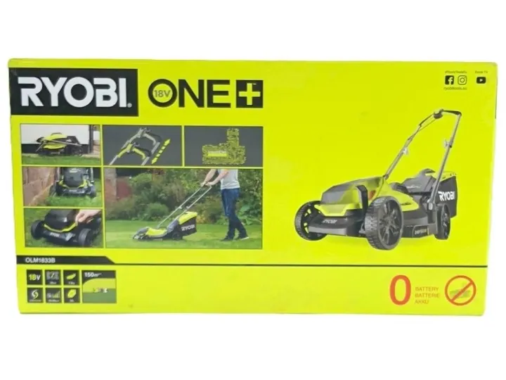 Alternativ bild 0 för Ryobi One+ OLM1833B - Gräsklippare - sladdlös - 18 V - inget batteri - 33 cm - 7.7 kg - SOLO