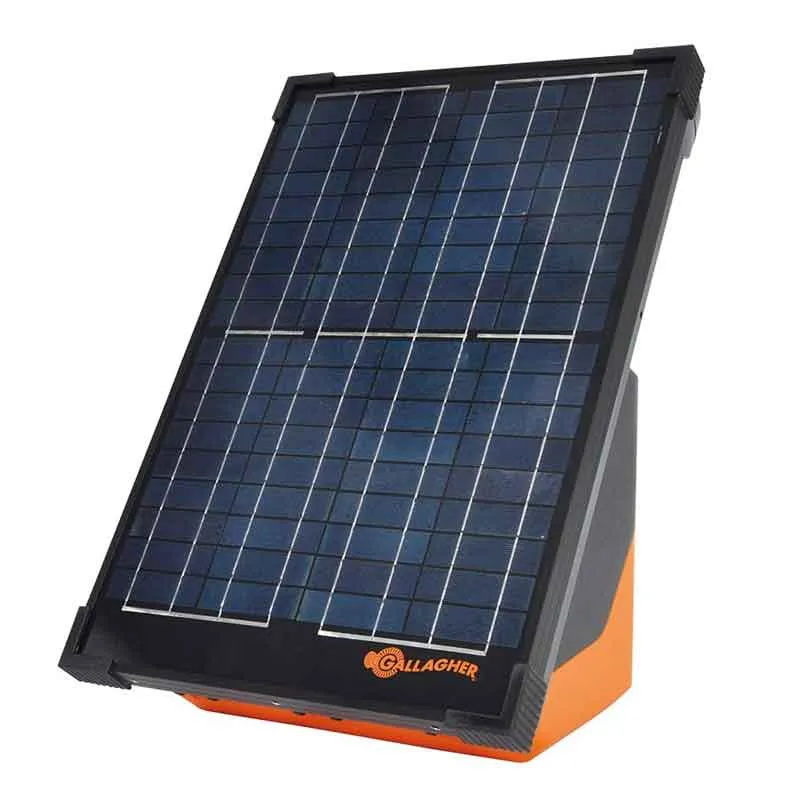 Alternativ bild 0 för S200 solpanelsaggregat till elstängsel inkl batteri (2 x 12 V - 7,2 ah) Gallagher